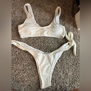 White shein bikini